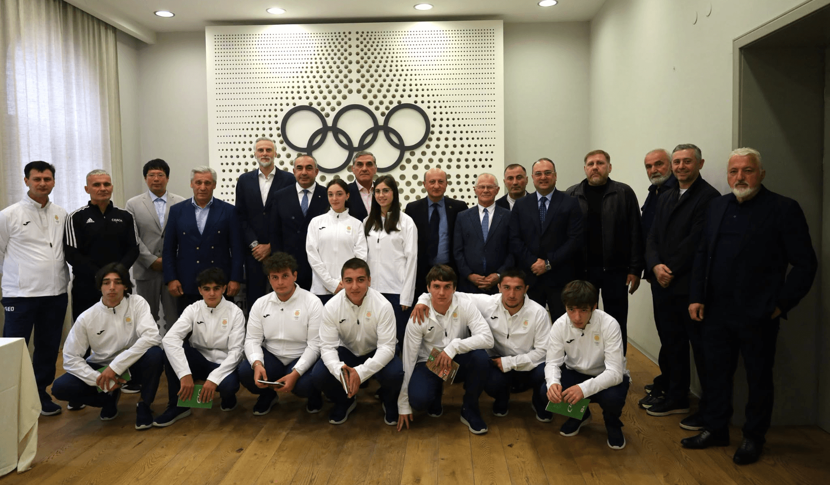 საქართველოს სპორტსმენთა ფიცის დადების და გაცილების ცერემონია ახალგარზდულ ოლიმპიურ თამაშებზე