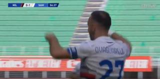 VIDEO: როცა კლასი უბერებელია! ფაბიო კუალიარელას ულამაზესი შესრულება მილანთან მატჩში