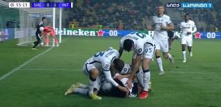 VIDEO: ლამაზი ფინტით ჩამოშორებული ორი კაცი და მშვენიერი დარტყმა - ინტერი მოლდოვაში დაწინაურდა