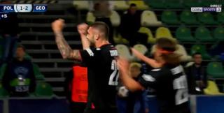 VIDEO: გოოოოოლ! — გორდეზიანმა საქართველოს 93-ე წუთზე მოაგებინა