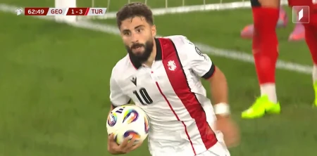 VIDEO: გოოოოლ! — ზურიკო დავითაშვილმა თურქეთის ნაკრებს გაუტანა