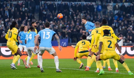 დაძაბული მატჩი რომში — ლაციომ მილანი დაამარცხა და იტალიის თასის 1/4 ფინალში გავიდა